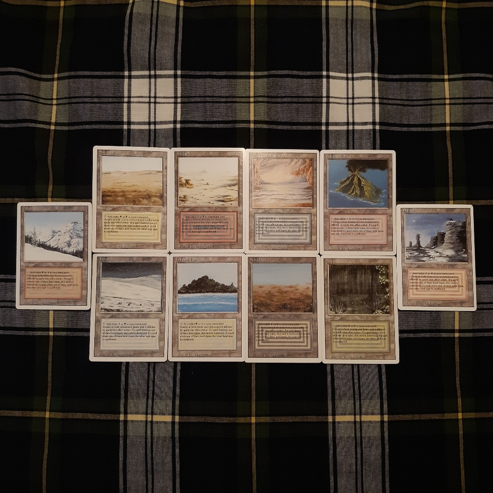 Vintage Magic The Gathering MTG Dual Lands Proxy 10 Card Set NEW